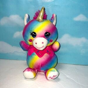 Rainbow Unicorn Plush So Sweet 9”